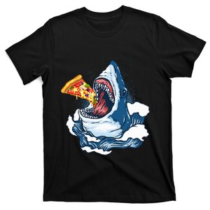 Shark Eating Pizza Shark Merchandise Jaws T-Shirt