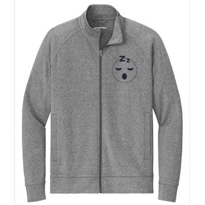 Sleep Emoticon Pajama Sleeping Pjs Men Women Pajamas Stretch Full-Zip Cadet Jacket