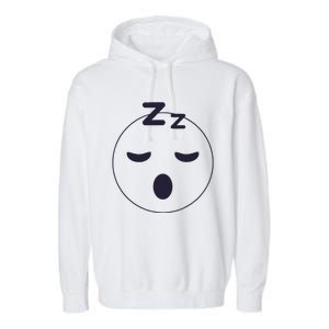 Sleep Emoticon Pajama Sleeping Pjs Men Women Pajamas Garment-Dyed Fleece Hoodie