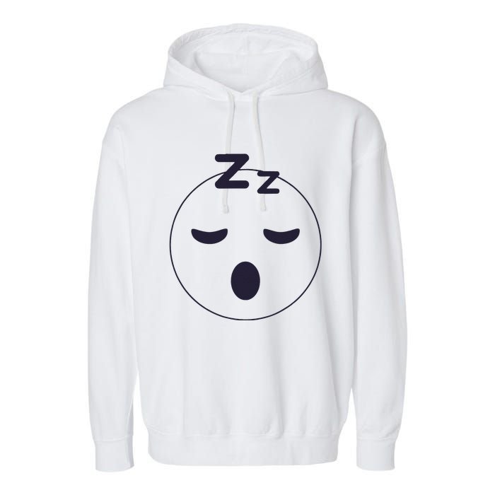 Sleep Emoticon Pajama Sleeping Pjs Men Women Pajamas Garment-Dyed Fleece Hoodie