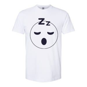 Sleep Emoticon Pajama Sleeping Pjs Men Women Pajamas Softstyle CVC T-Shirt