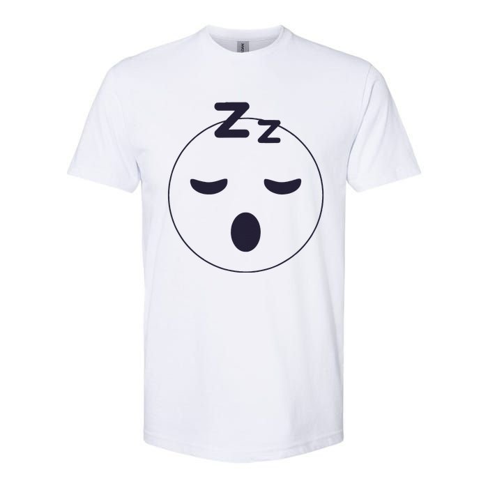 Sleep Emoticon Pajama Sleeping Pjs Men Women Pajamas Softstyle CVC T-Shirt