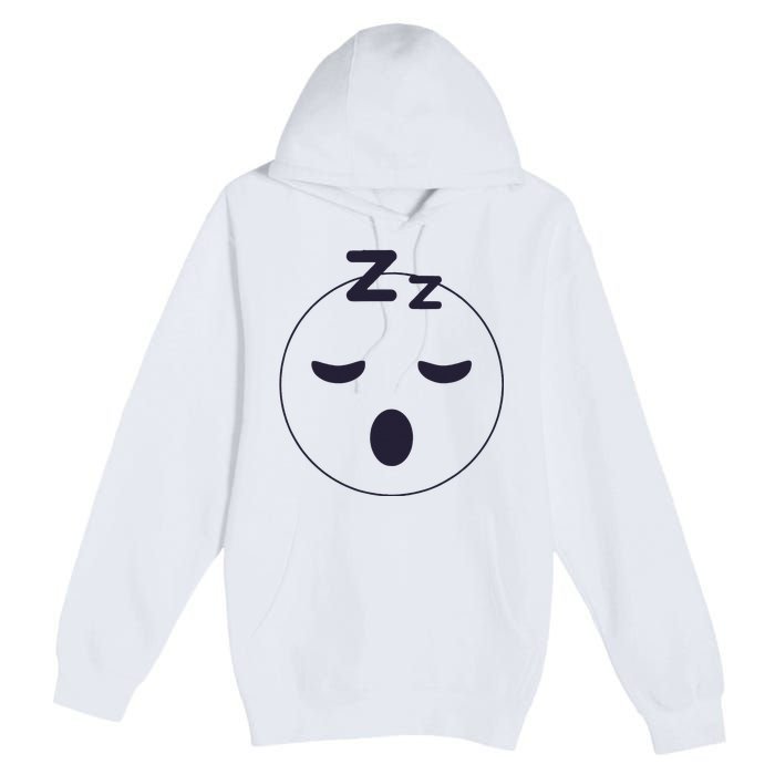 Sleep Emoticon Pajama Sleeping Pjs Men Women Pajamas Premium Pullover Hoodie