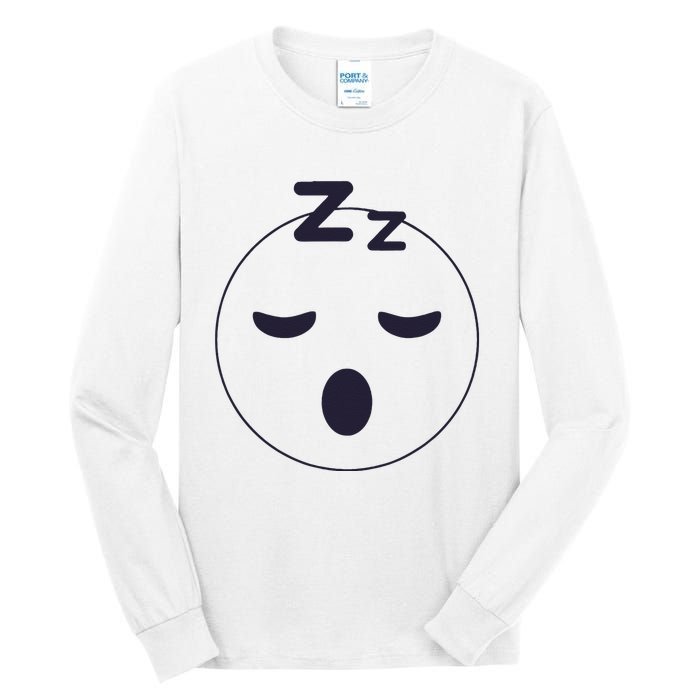 Sleep Emoticon Pajama Sleeping Pjs Men Women Pajamas Tall Long Sleeve T-Shirt