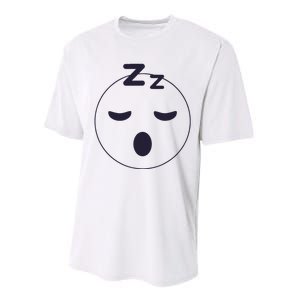 Sleep Emoticon Pajama Sleeping Pjs Men Women Pajamas Performance Sprint T-Shirt