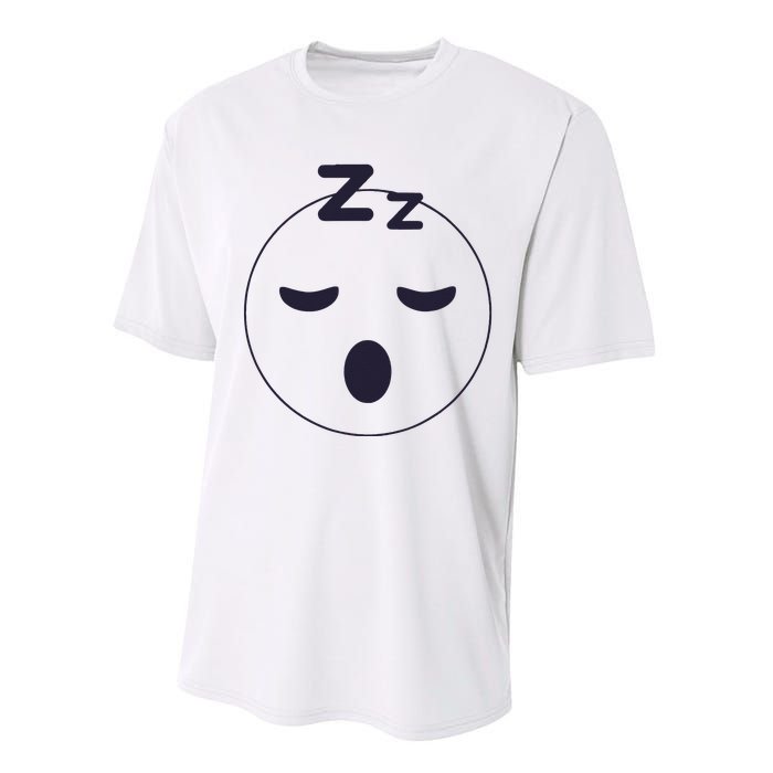 Sleep Emoticon Pajama Sleeping Pjs Men Women Pajamas Performance Sprint T-Shirt