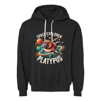 Space Explorer Platypus Platypus VenomPlatypus Flosser Garment-Dyed Fleece Hoodie
