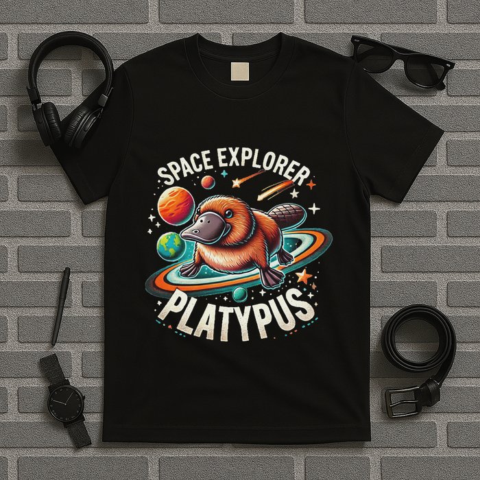 Space Explorer Platypus Platypus VenomPlatypus Flosser T-Shirt