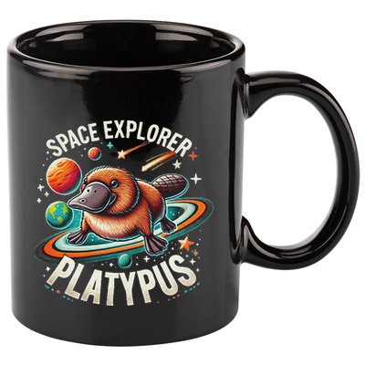 Space Explorer Platypus Platypus VenomPlatypus Flosser 11oz C Handle Ceramic Mug