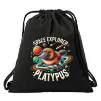 Space Explorer Platypus Platypus VenomPlatypus Flosser Drawstring Bag