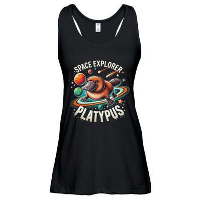 Space Explorer Platypus Platypus VenomPlatypus Flosser Ladies Essential Flowy Tank