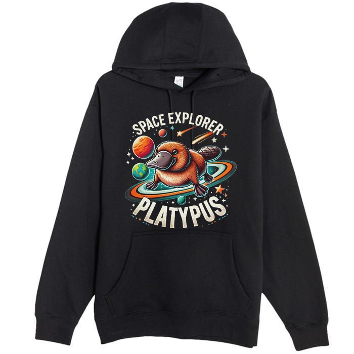 Space Explorer Platypus Platypus VenomPlatypus Flosser Premium Pullover Hoodie