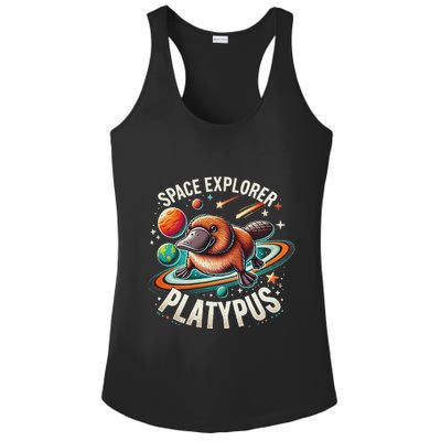 Space Explorer Platypus Platypus VenomPlatypus Flosser Ladies PosiCharge Competitor Racerback Tank
