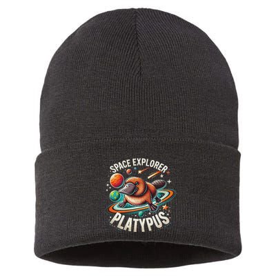 Space Explorer Platypus Platypus VenomPlatypus Flosser Sustainable Knit Beanie