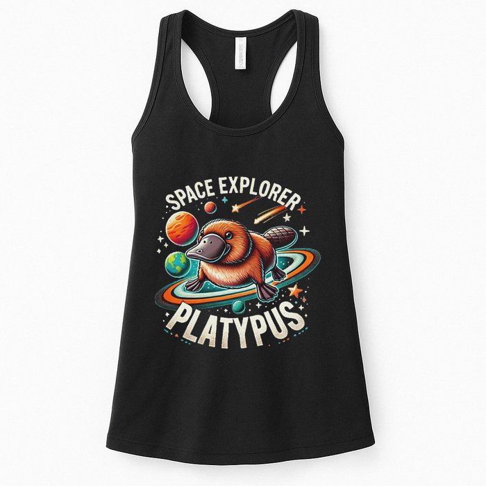 Space Explorer Platypus Platypus VenomPlatypus Flosser Womens Tank Top