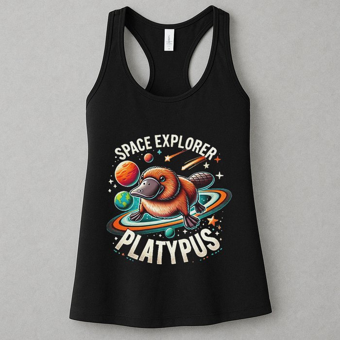 Space Explorer Platypus Platypus VenomPlatypus Flosser Womens Tank Top