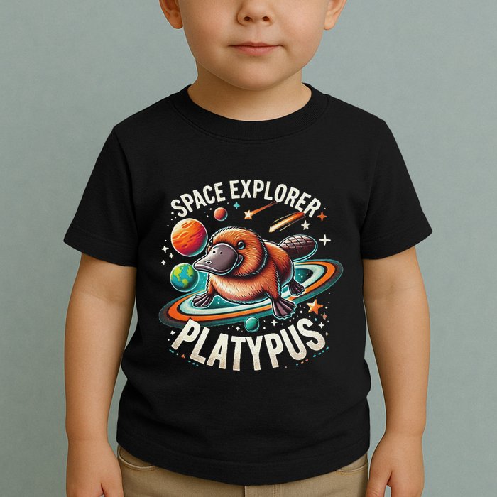 Space Explorer Platypus Platypus VenomPlatypus Flosser Toddler T-Shirt