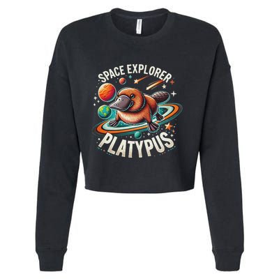 Space Explorer Platypus Platypus VenomPlatypus Flosser Cropped Pullover Crew