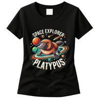 Space Explorer Platypus Platypus VenomPlatypus Flosser Womens T-Shirt