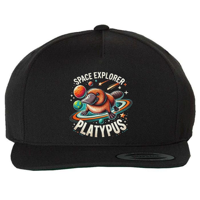 Space Explorer Platypus Platypus VenomPlatypus Flosser Wool Snapback Cap