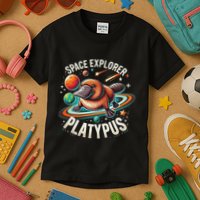 Space Explorer Platypus Platypus VenomPlatypus Flosser Kids T-Shirt