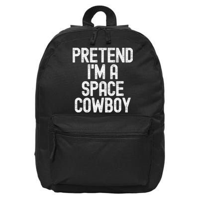 Simple Easy Pretend Im A Space Cowboy Halloween Costume 16 in Basic Backpack