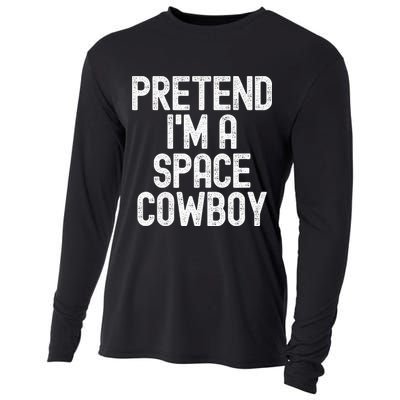 Simple Easy Pretend Im A Space Cowboy Halloween Costume Cooling Performance Long Sleeve Crew