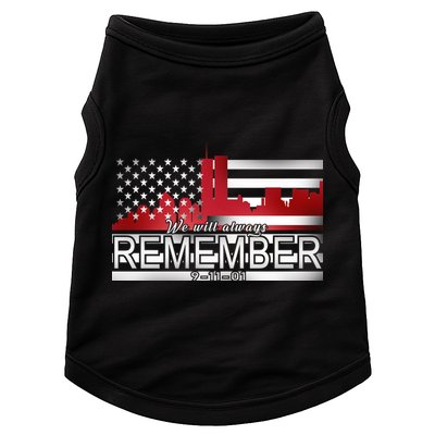 September 11th We Will Always Remember 9-11-01 Doggie Tank