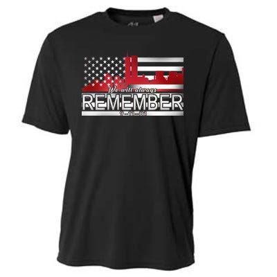 September 11th We Will Always Remember 9-11-01 Cooling Performance Crew T-Shirt