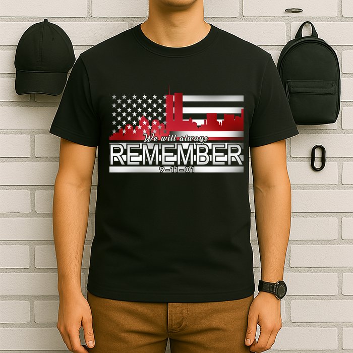 September 11th We Will Always Remember 9-11-01 T-Shirt