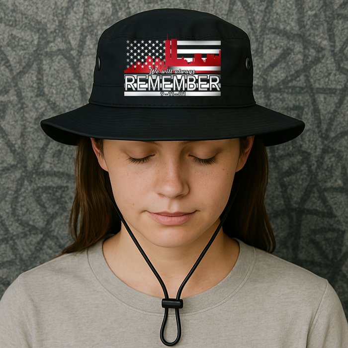 September 11th We Will Always Remember 9-11-01 Bucket Hat