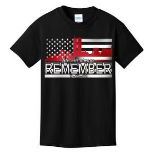 September 11th We Will Always Remember 9-11-01 Kids T-Shirt