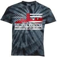 September 11th We Will Always Remember 9-11-01 Kids Tie-Dye T-Shirt