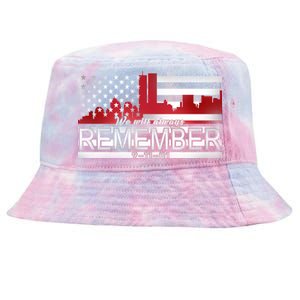 September 11th We Will Always Remember 9-11-01 Tie-Dyed Bucket Hat