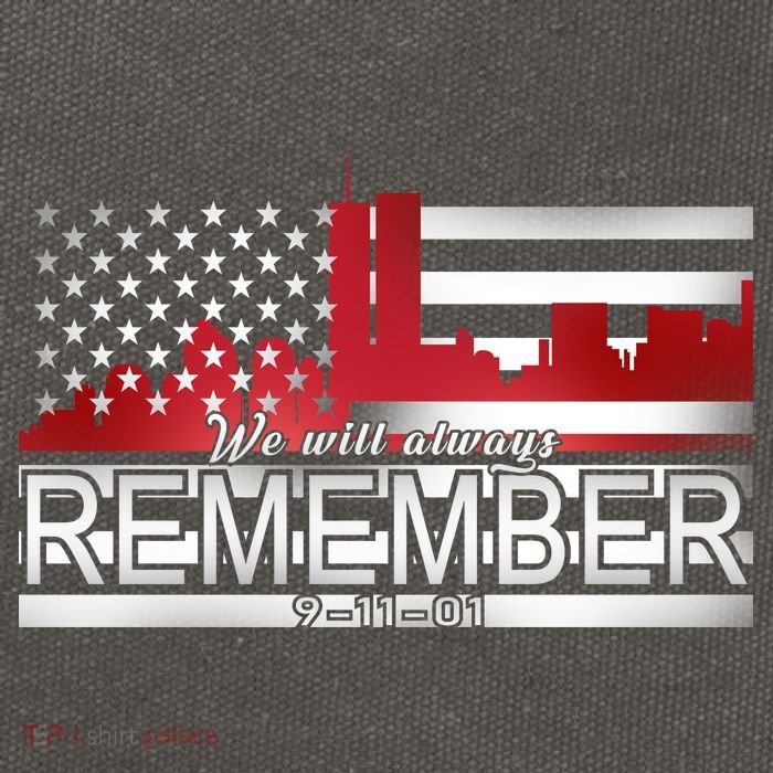 September 11th We Will Always Remember 9-11-01 Cotton Canvas Backpack