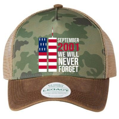 September 2001 We Will Never Forgot 20Th Anniversary 9-11 Legacy Tie Dye Trucker Hat