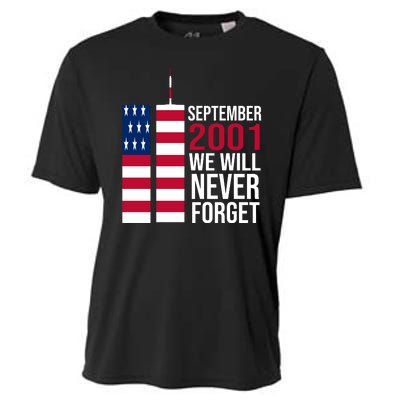 September 2001 We Will Never Forgot 20Th Anniversary 9-11 Cooling Performance Crew T-Shirt