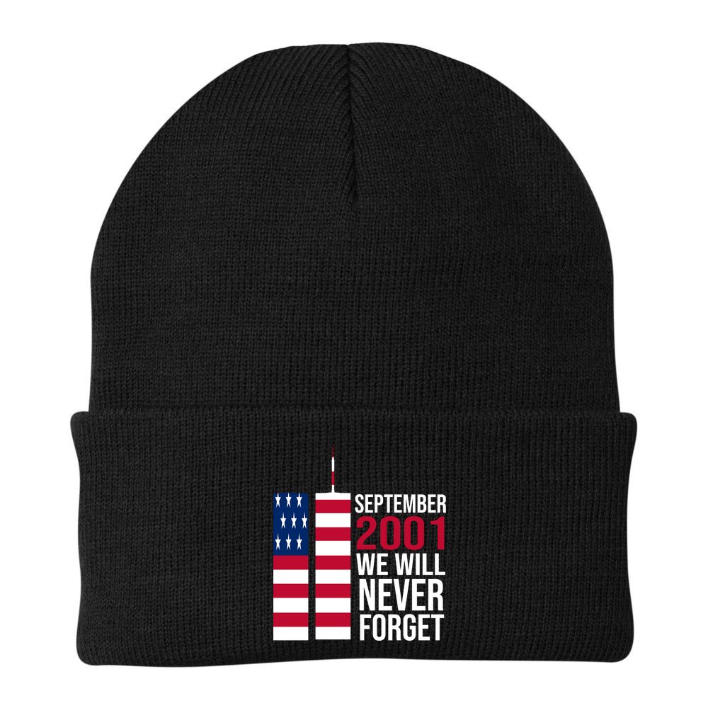 September 2001 We Will Never Forgot 20Th Anniversary 9-11 Beanie
