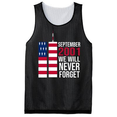 September 2001 We Will Never Forgot 20Th Anniversary 9-11 Mesh Reversible Basketball Jersey Tank