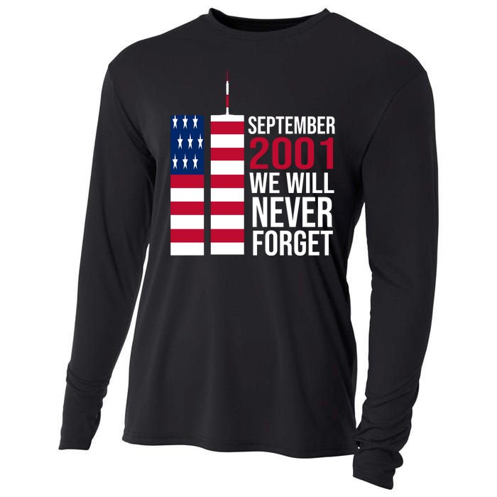 September 2001 We Will Never Forgot 20Th Anniversary 9-11 Cooling Performance Long Sleeve Crew