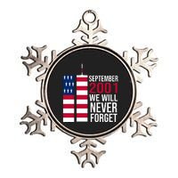 September 2001 We Will Never Forgot 20Th Anniversary 9-11 Metallic Star Ornament