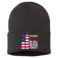 September 2001 We Will Never Forgot 20Th Anniversary 9-11 Sustainable Knit Beanie