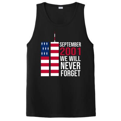 September 2001 We Will Never Forgot 20Th Anniversary 9-11 PosiCharge Competitor Tank