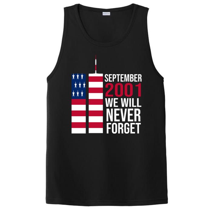 September 2001 We Will Never Forgot 20Th Anniversary 9-11 PosiCharge Competitor Tank