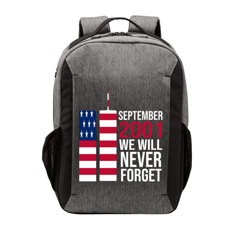 September 2001 We Will Never Forgot 20Th Anniversary 9-11 Vector Backpack