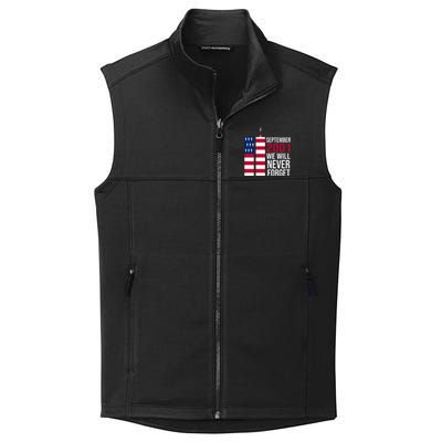 September 2001 We Will Never Forgot 20Th Anniversary 9-11 Collective Smooth Fleece Vest