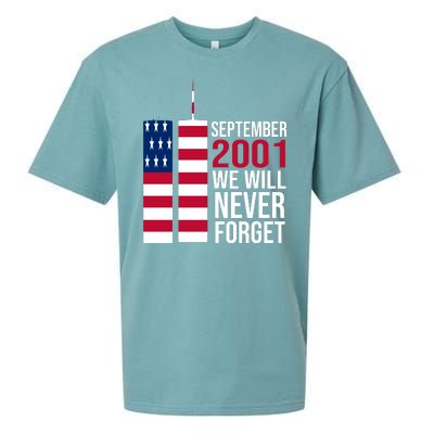 September 2001 We Will Never Forgot 20Th Anniversary 9-11 Sueded Cloud Jersey T-Shirt