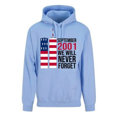 September 2001 We Will Never Forgot 20Th Anniversary 9-11 Unisex Surf Hoodie