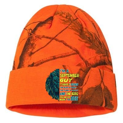 September Birthday Guy Has 3 Sides Sweet Funny Crazy  Kati Licensed 12" Camo Beanie