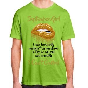 September Girl Born With Fire In My Soul Adult ChromaSoft Performance T-Shirt